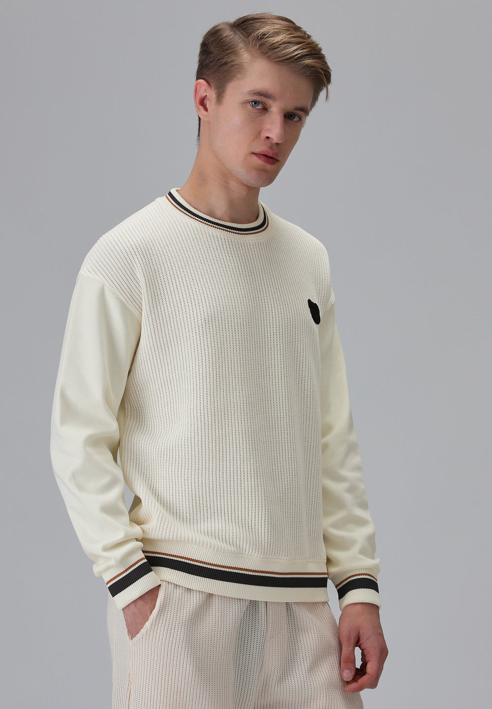 Cream Knitted Pullover