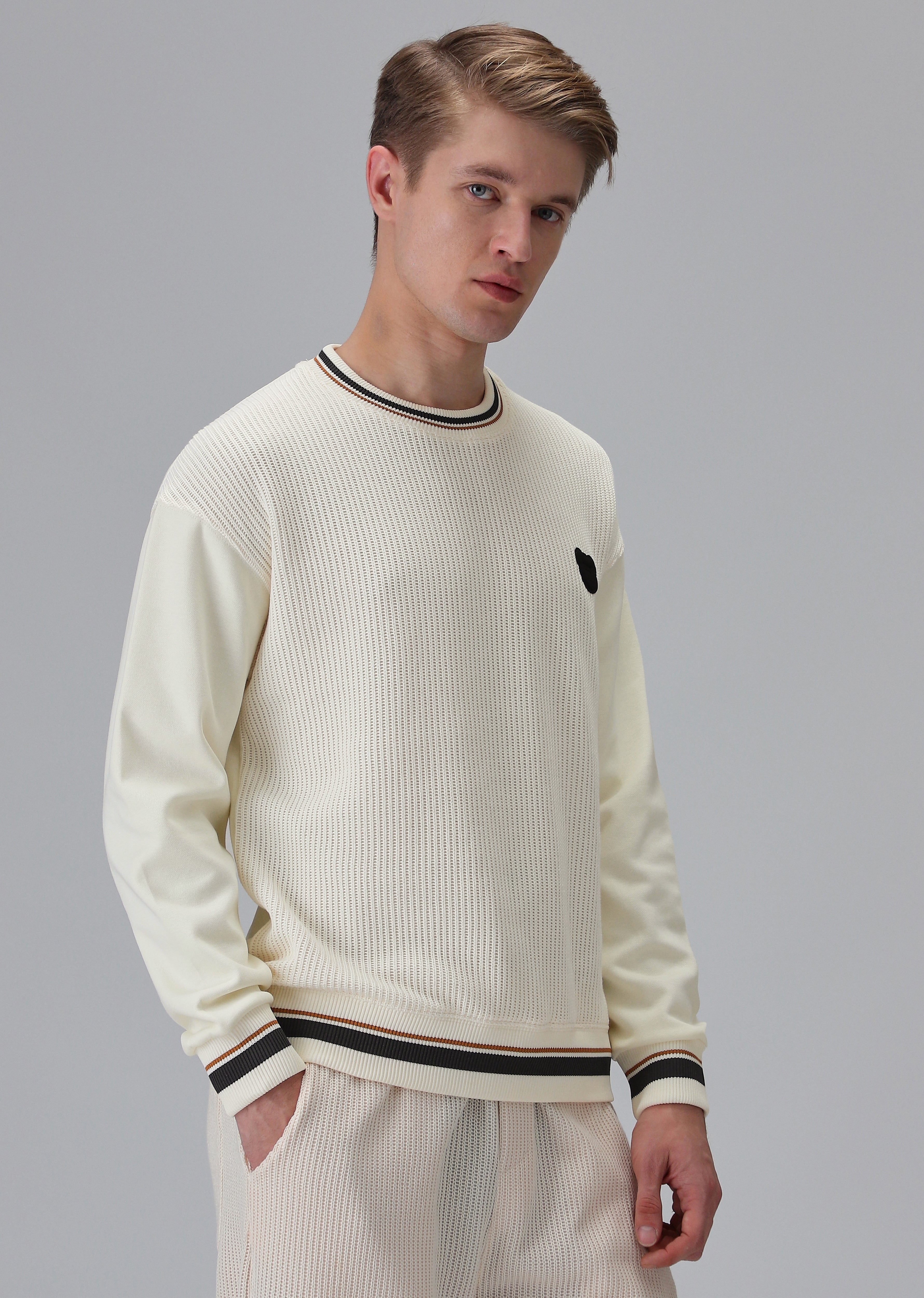 Cream Knitted Pullover