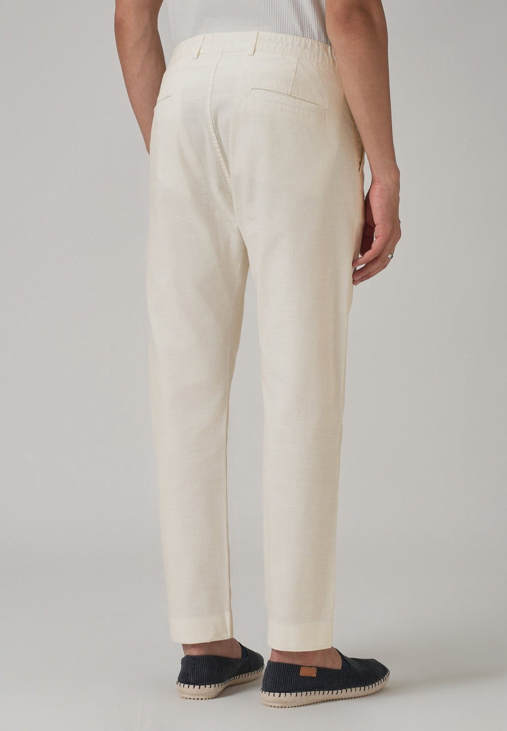 Light Cream Cotton Trouser