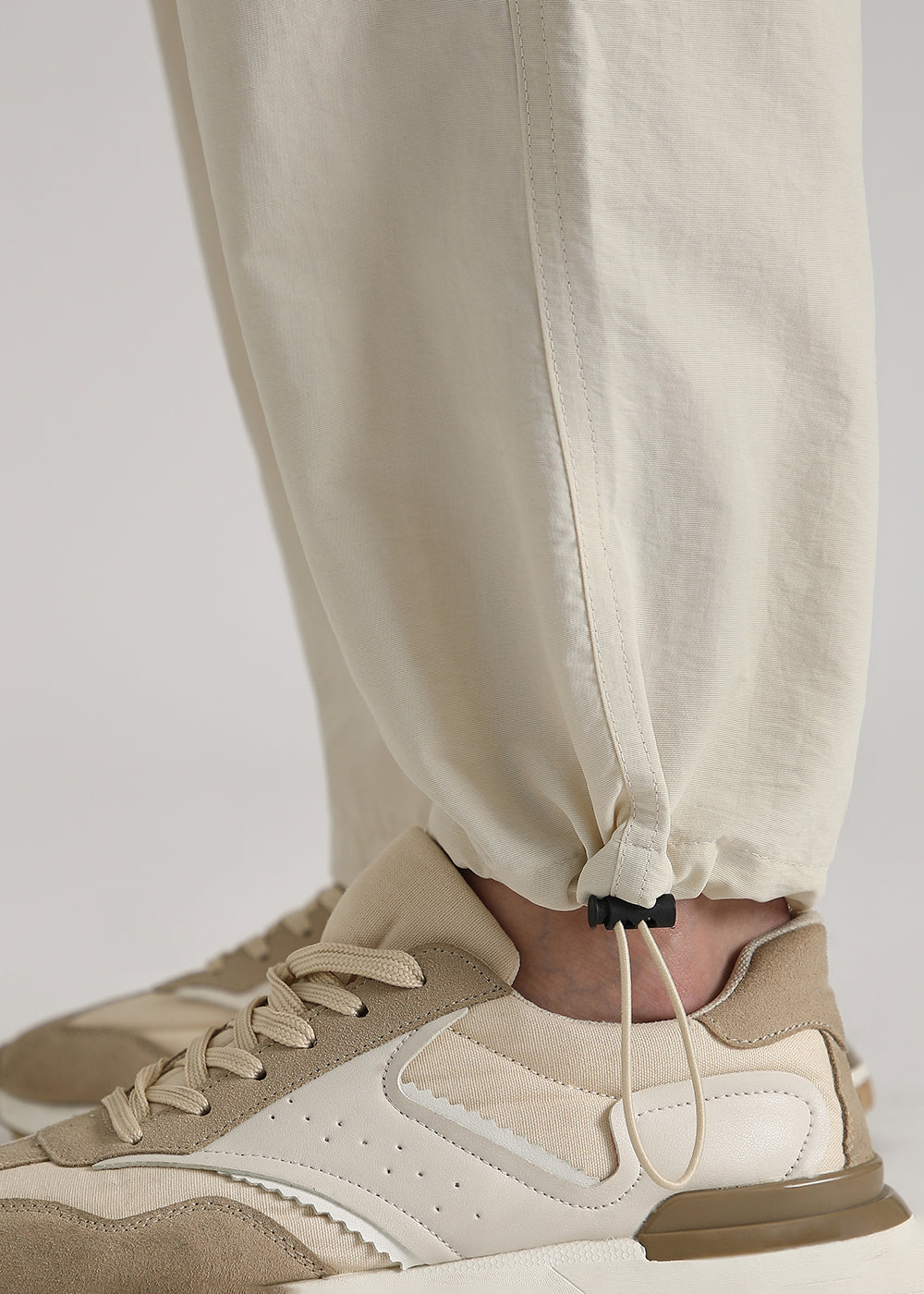 Cream Relaxed Fit Track Pant