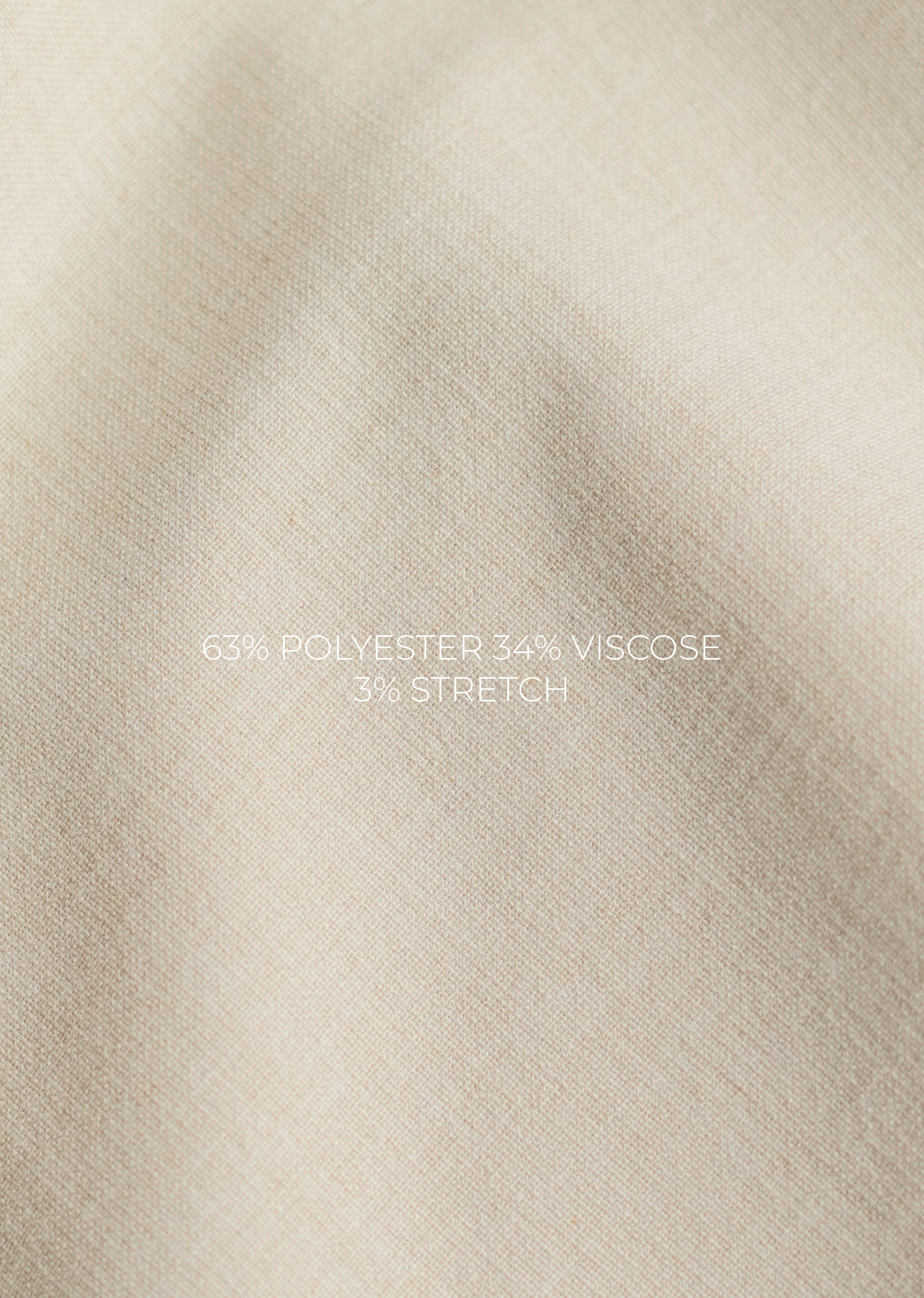 Beige Semi-Elasticated Trouser