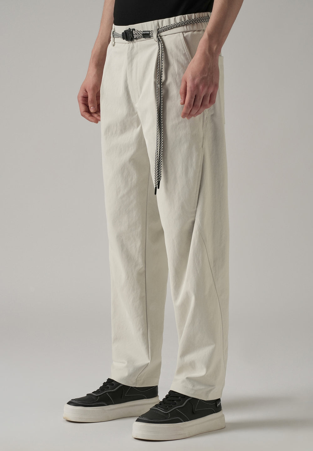Cream Stone Wash Pant