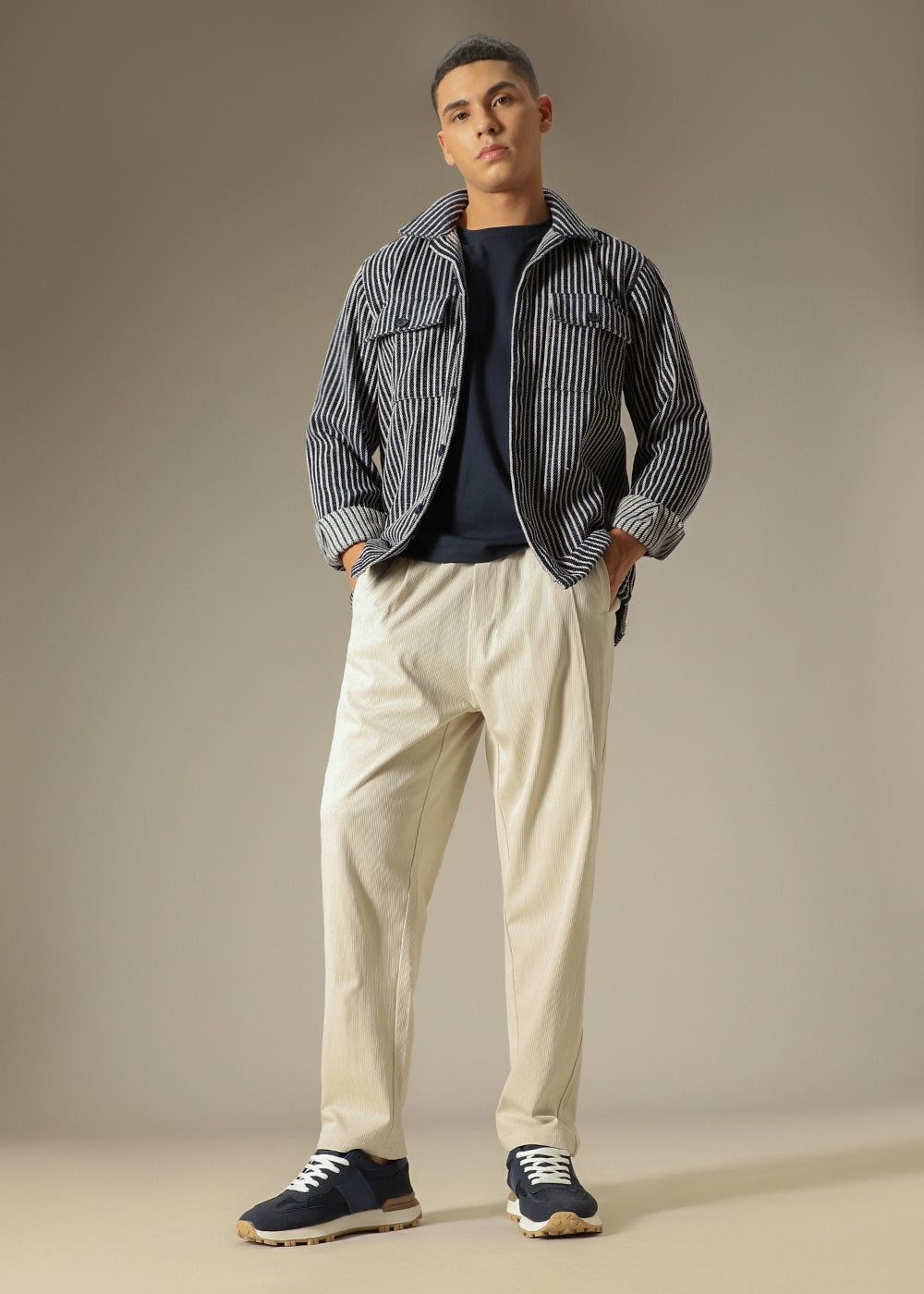 Light Cream Relaxed Fit Trouser