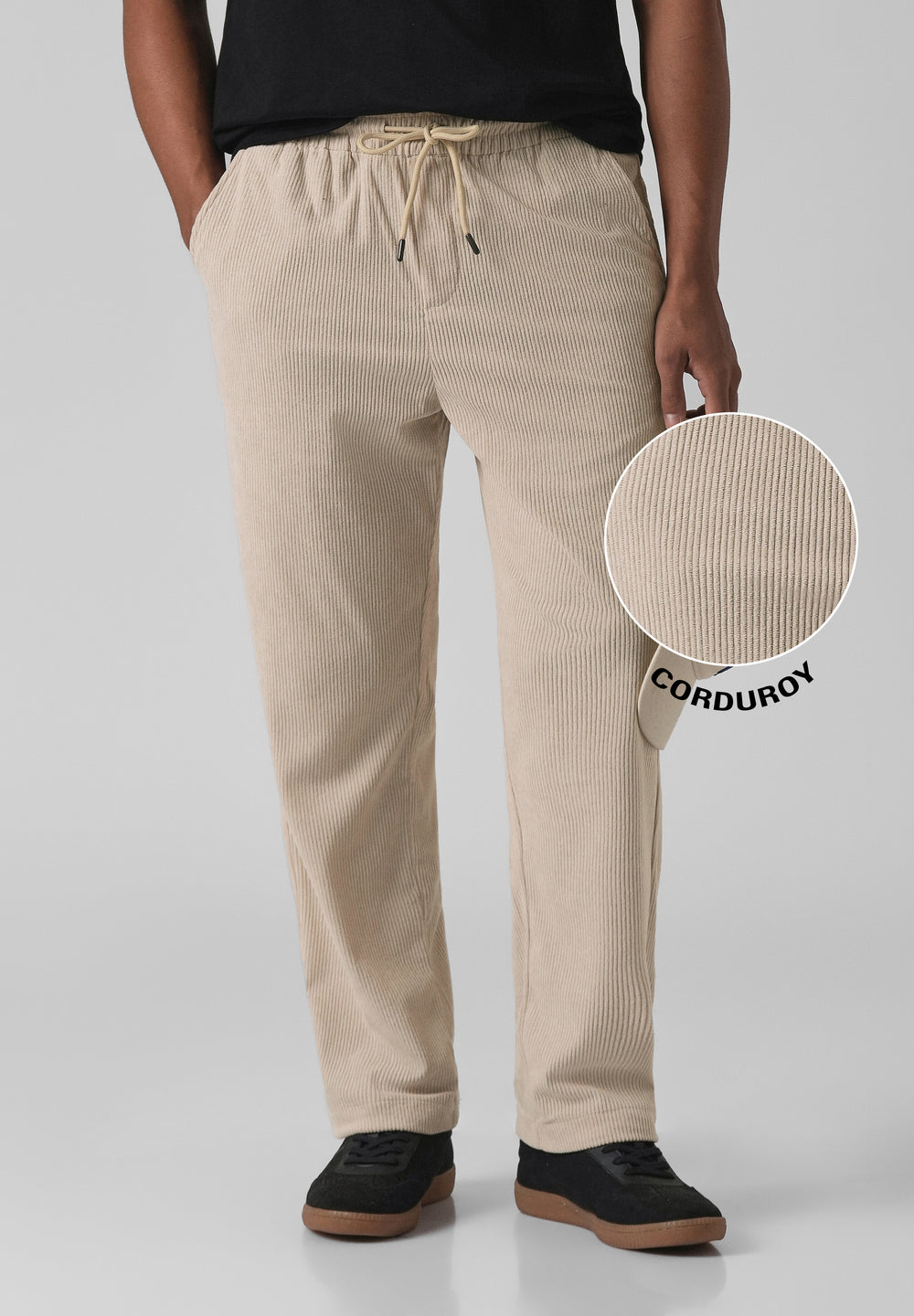 Cream Corduroy Pants