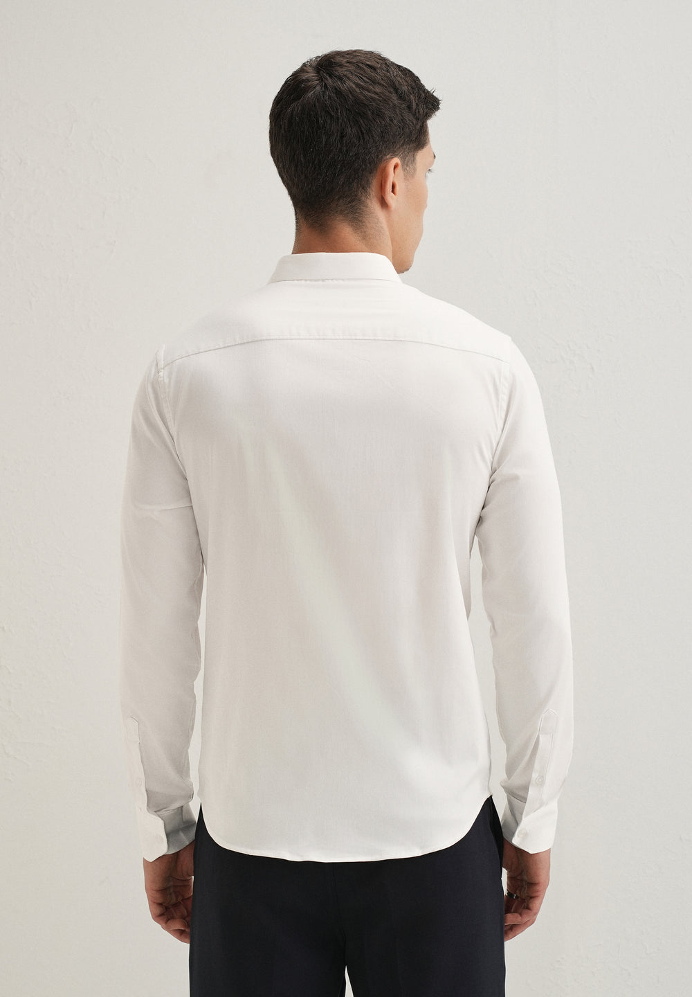 Crown Embellished White Designer Shirt