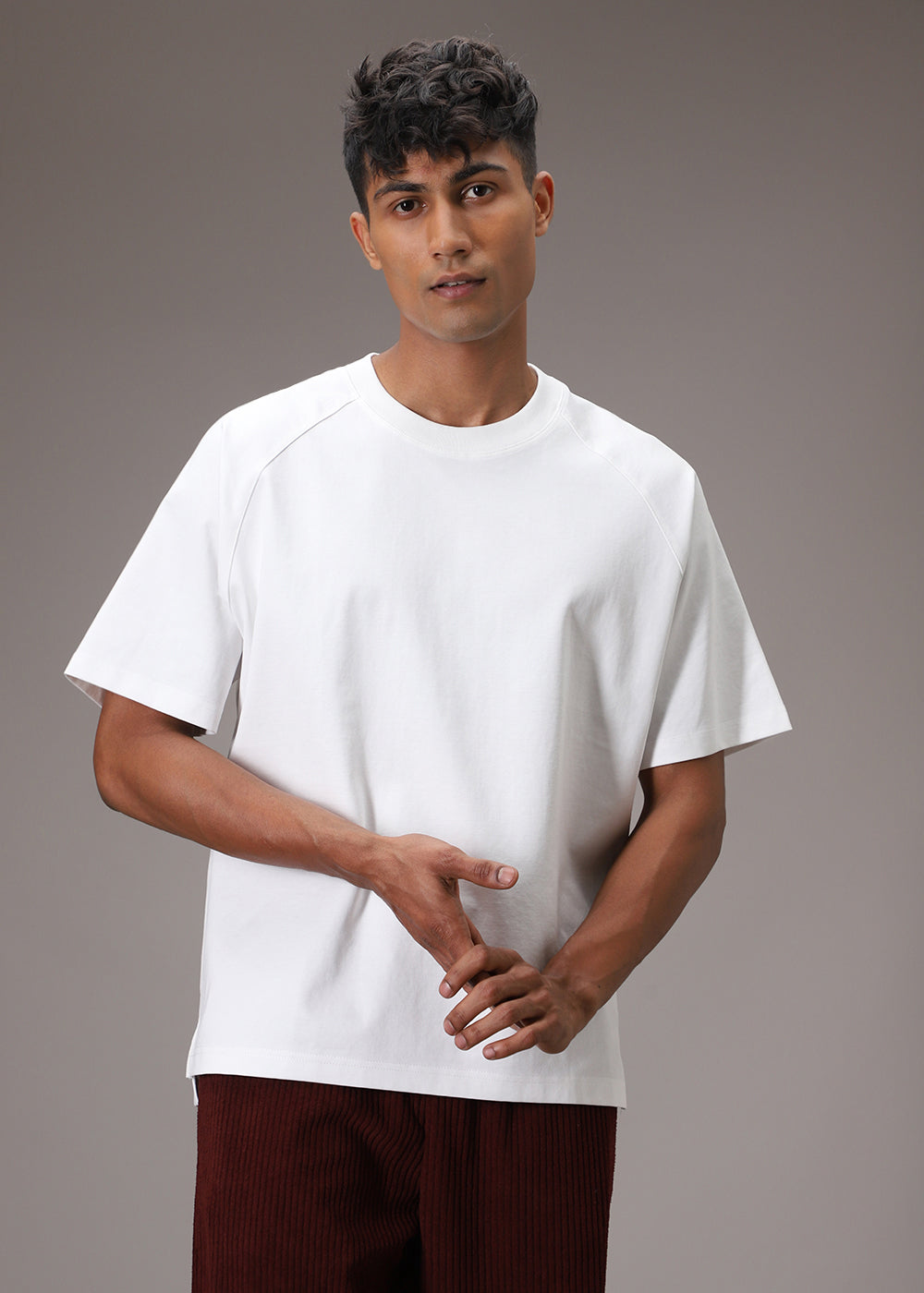 White Raglan Oversized T-shirt