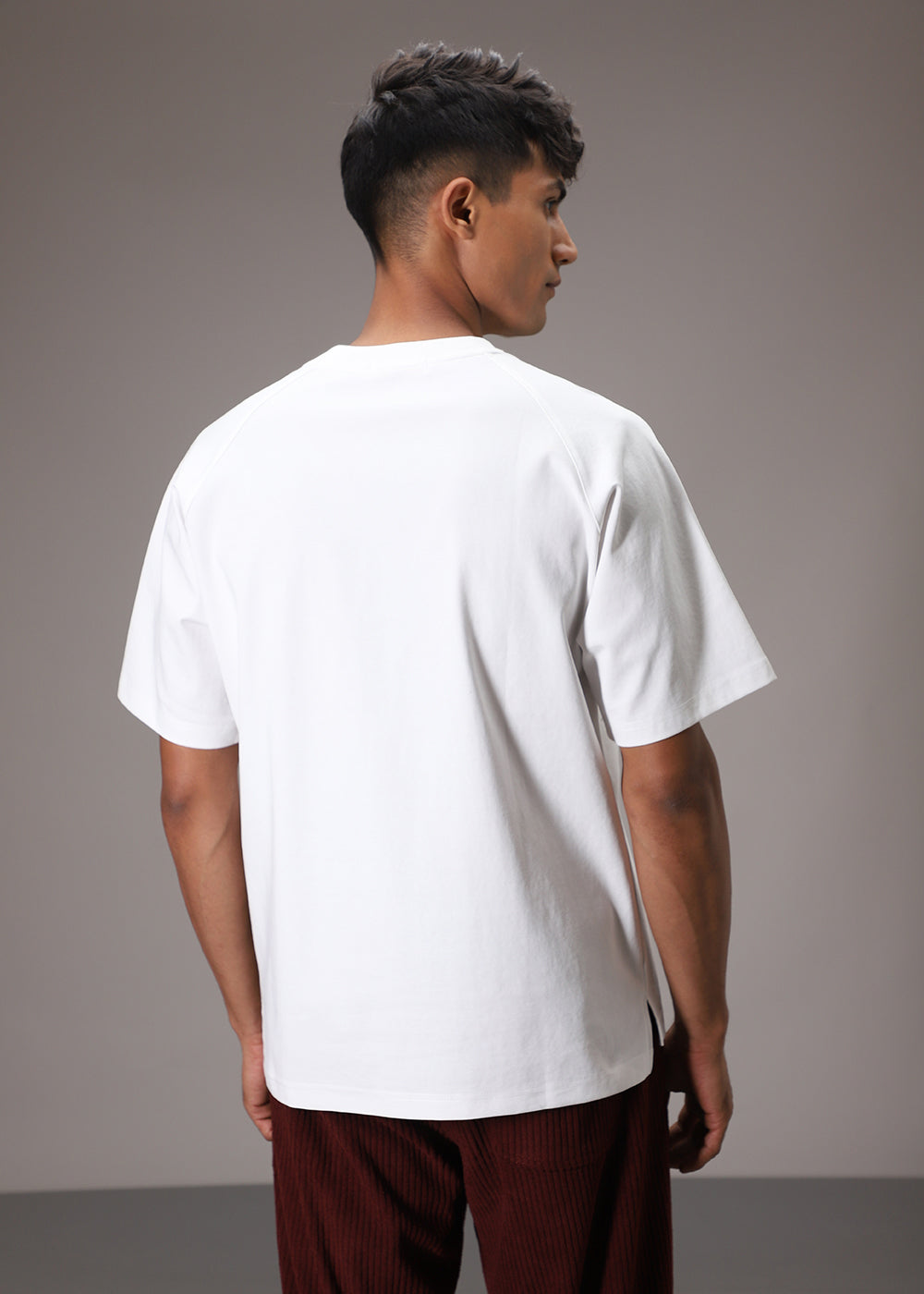 White Raglan Oversized T-shirt