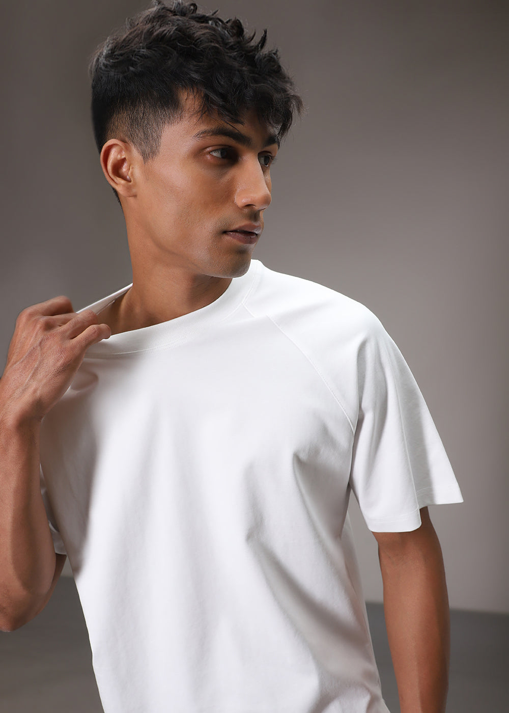 White Raglan Oversized T-shirt