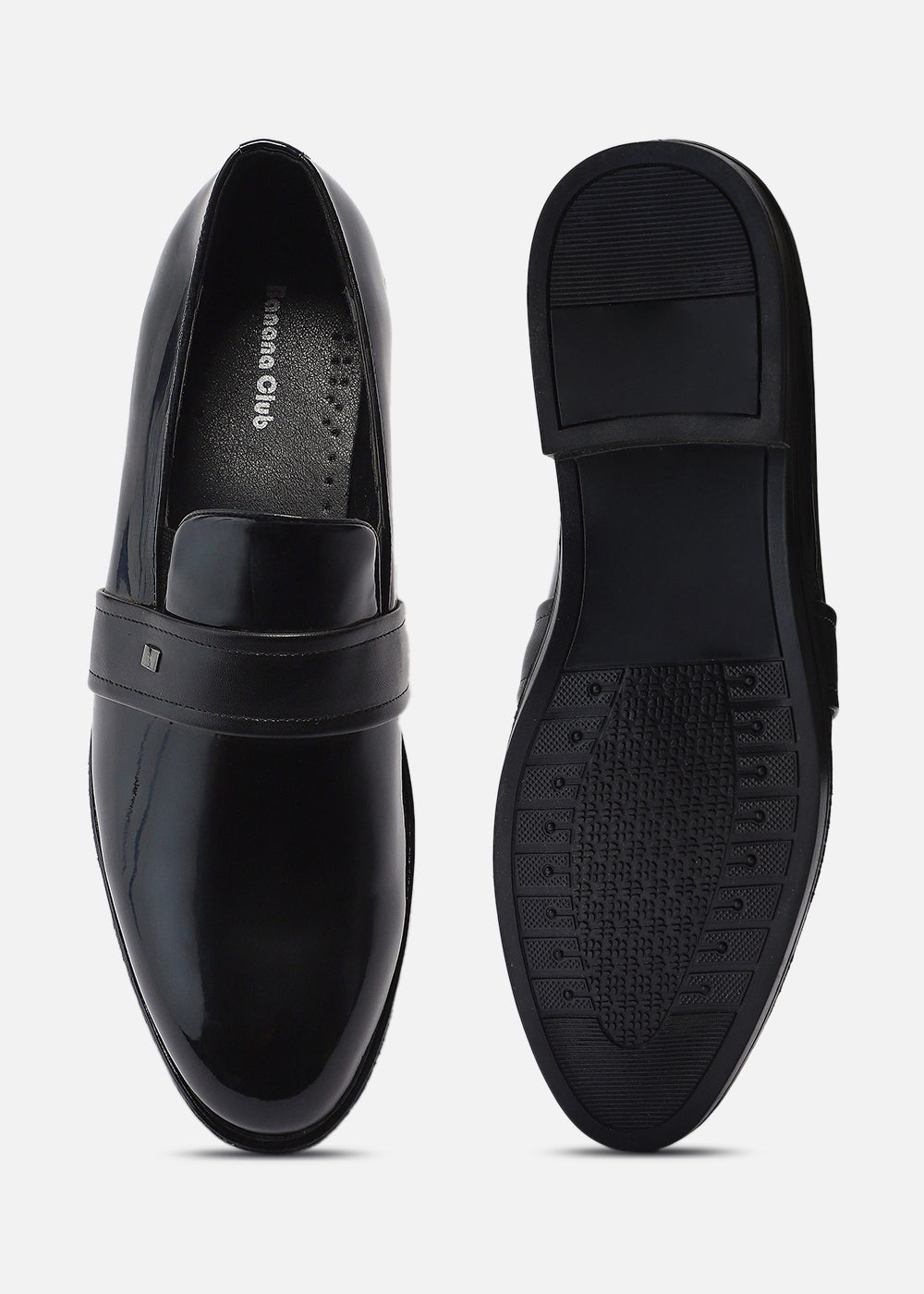 Cut Pattern Black Loafer