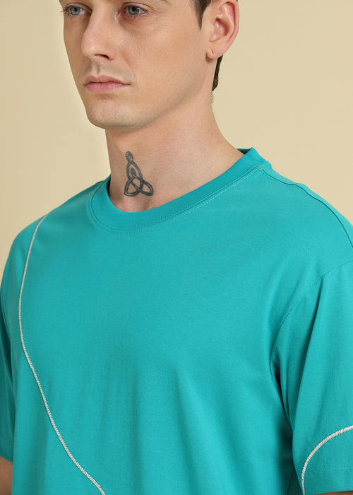 Cyan Line Oversized T-shirt