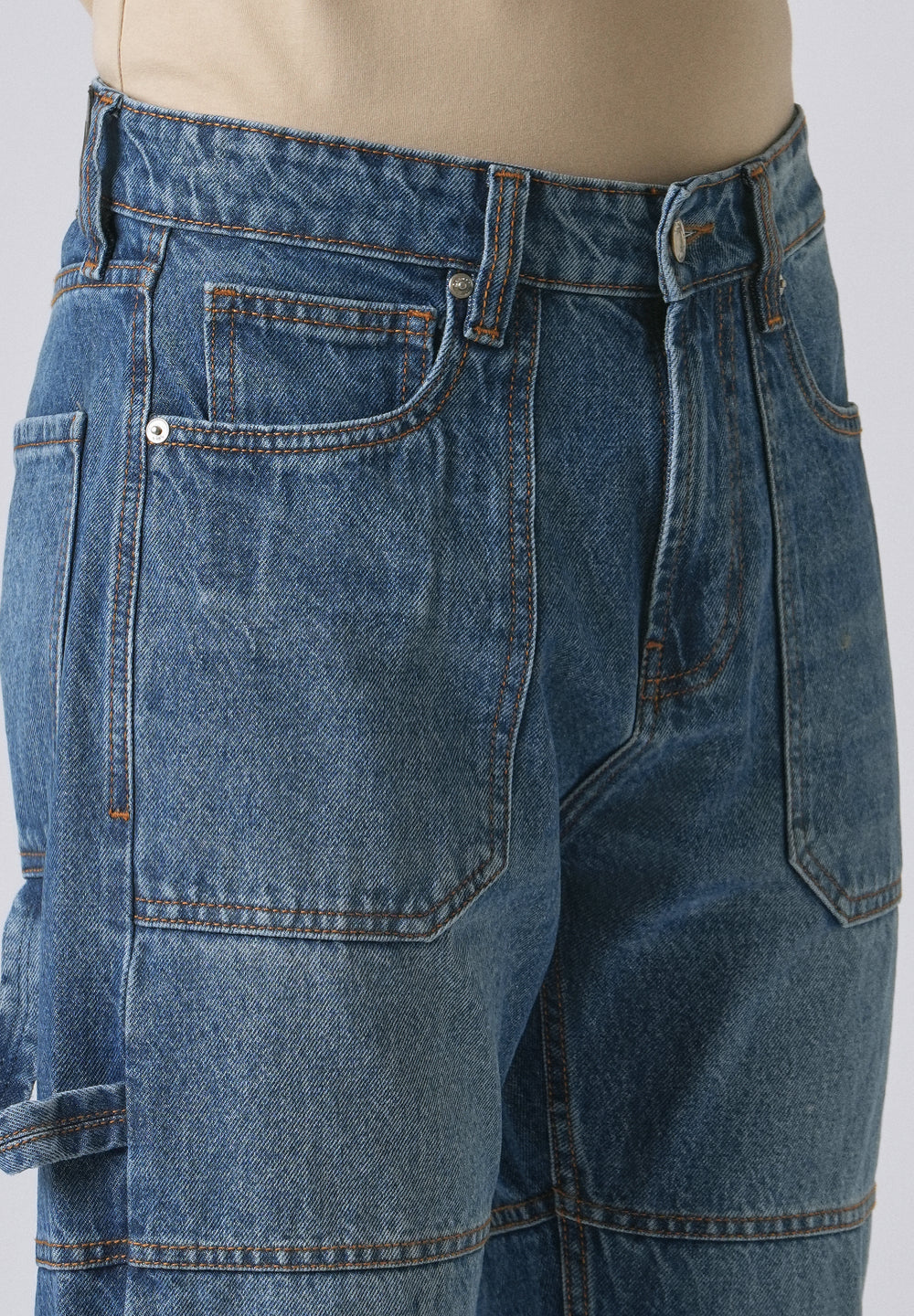 Dapper Pebble Blue Baggy fit Jeans