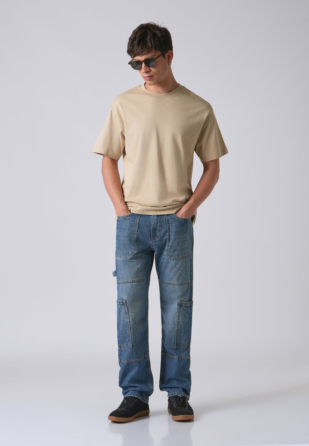 Dapper Pebble Blue Baggy fit Jeans