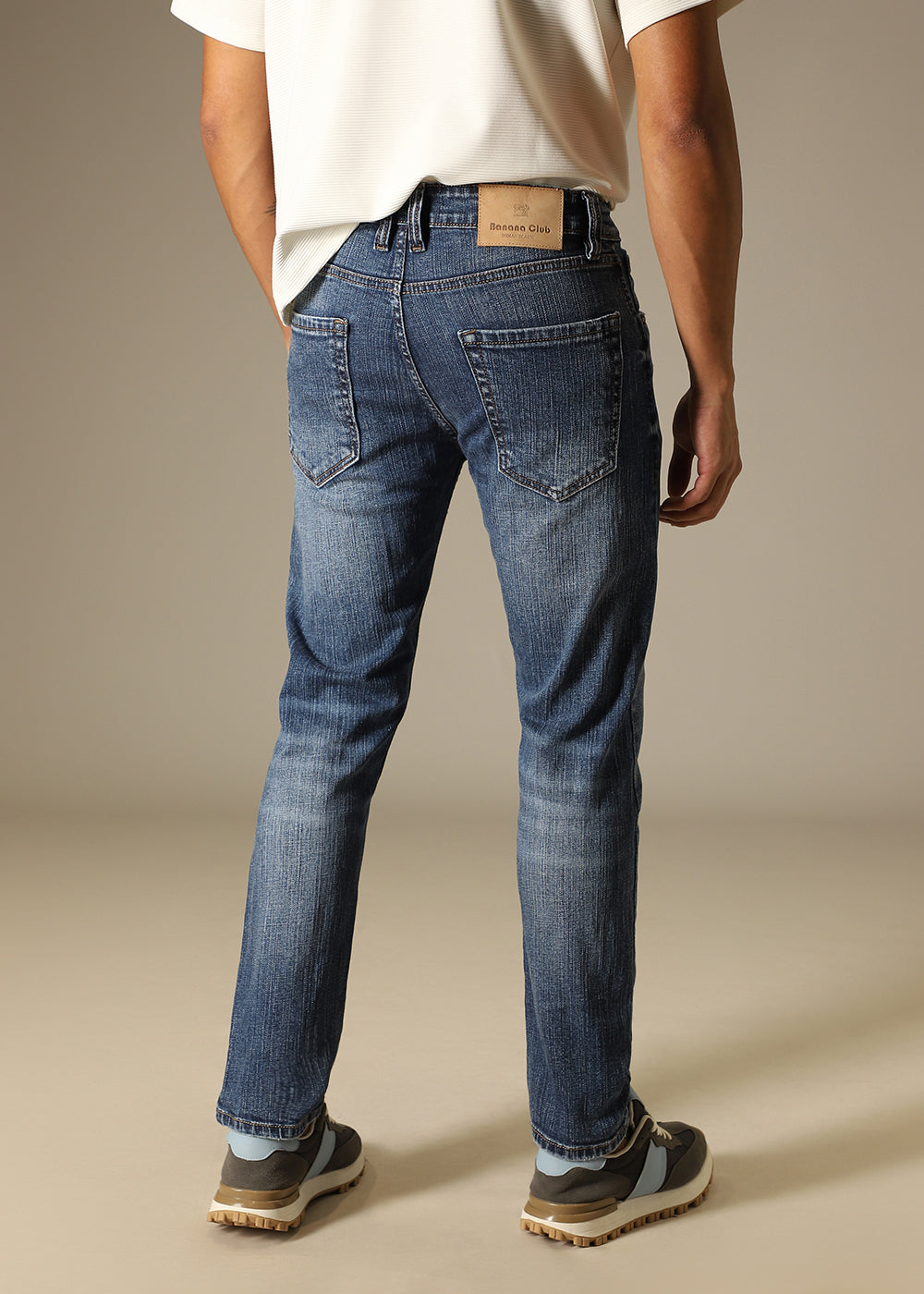 Dark Blue Ankle Slim Fit Denim