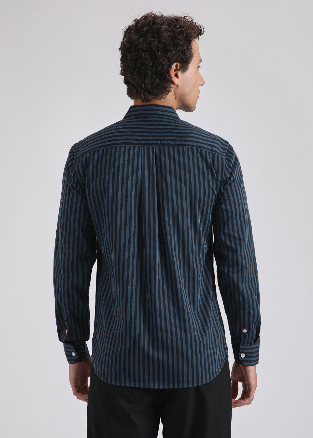 Dark Blue Pin Stripe Shirt