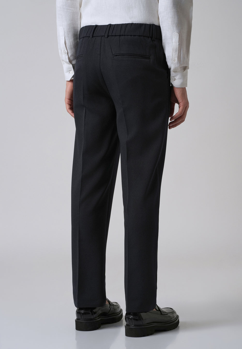 Dark Blue Relaxed Fit Trousers