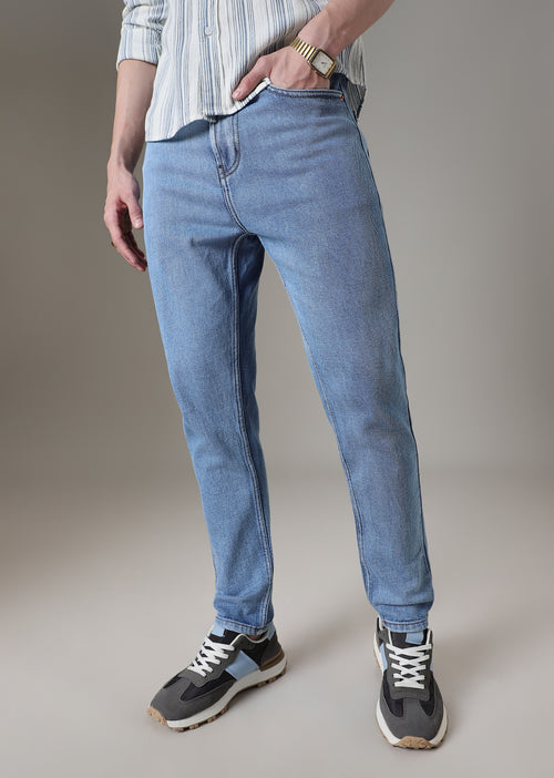 Dark Blue Straight Fit Denim