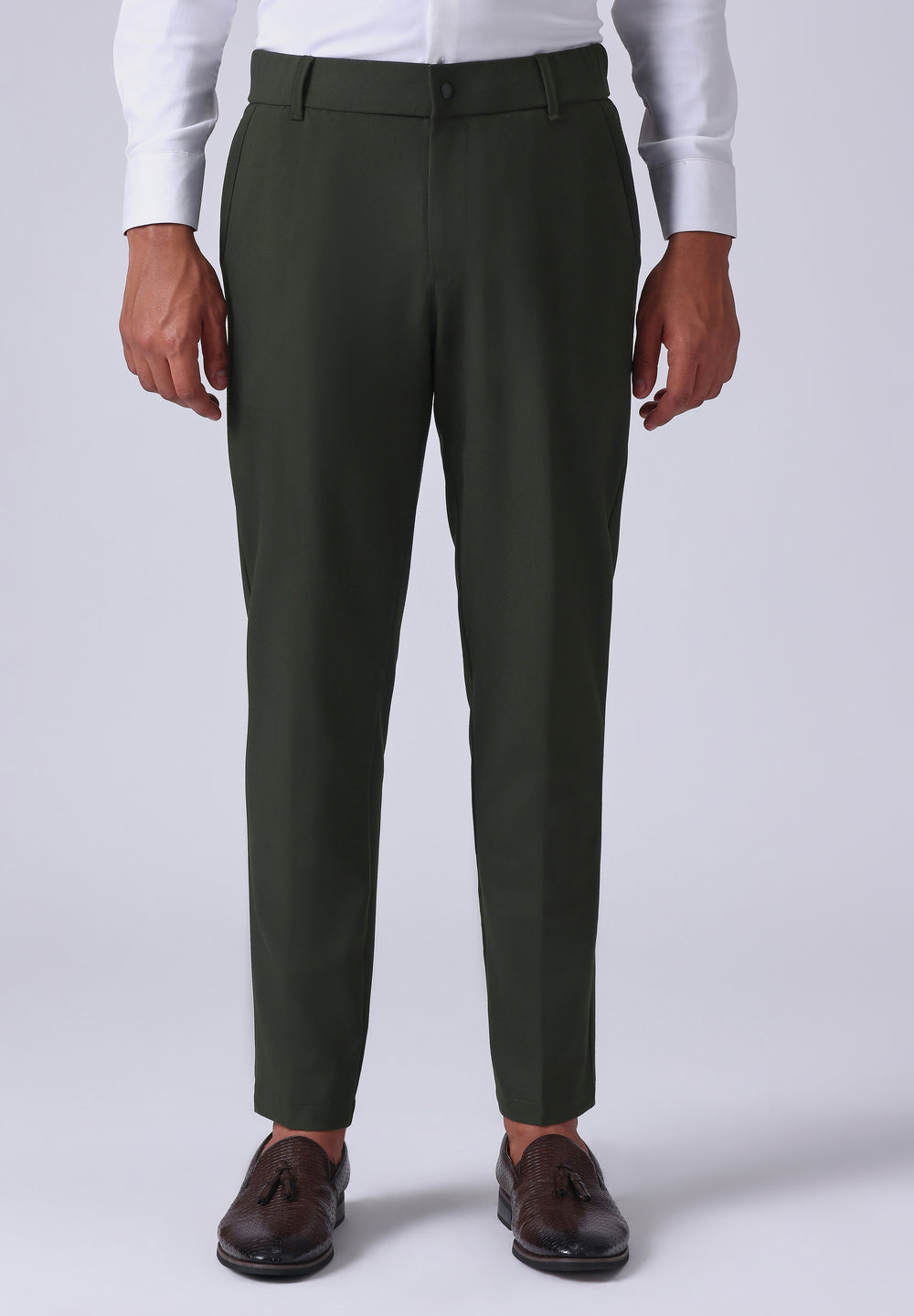 Dark Green 8 Way Stretch Trousers