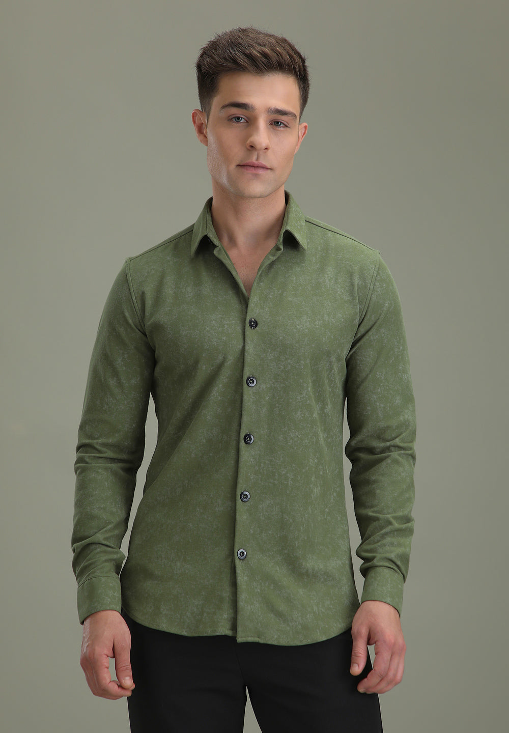 Dark Green Dye Shirt