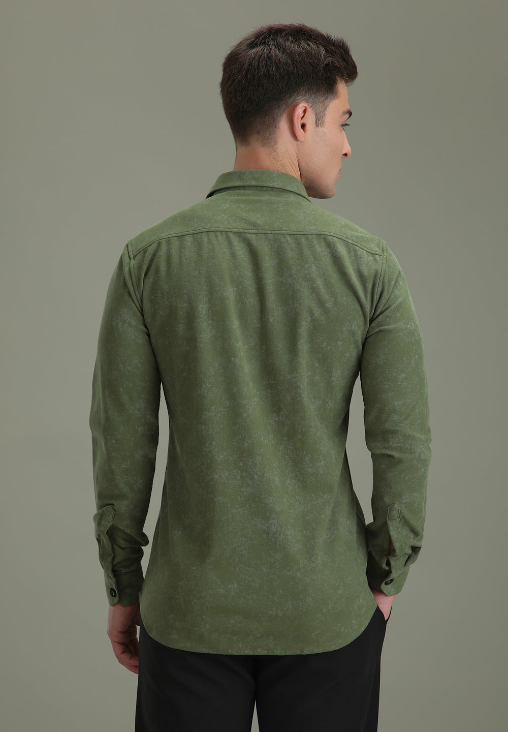 Dark Green Dye Shirt