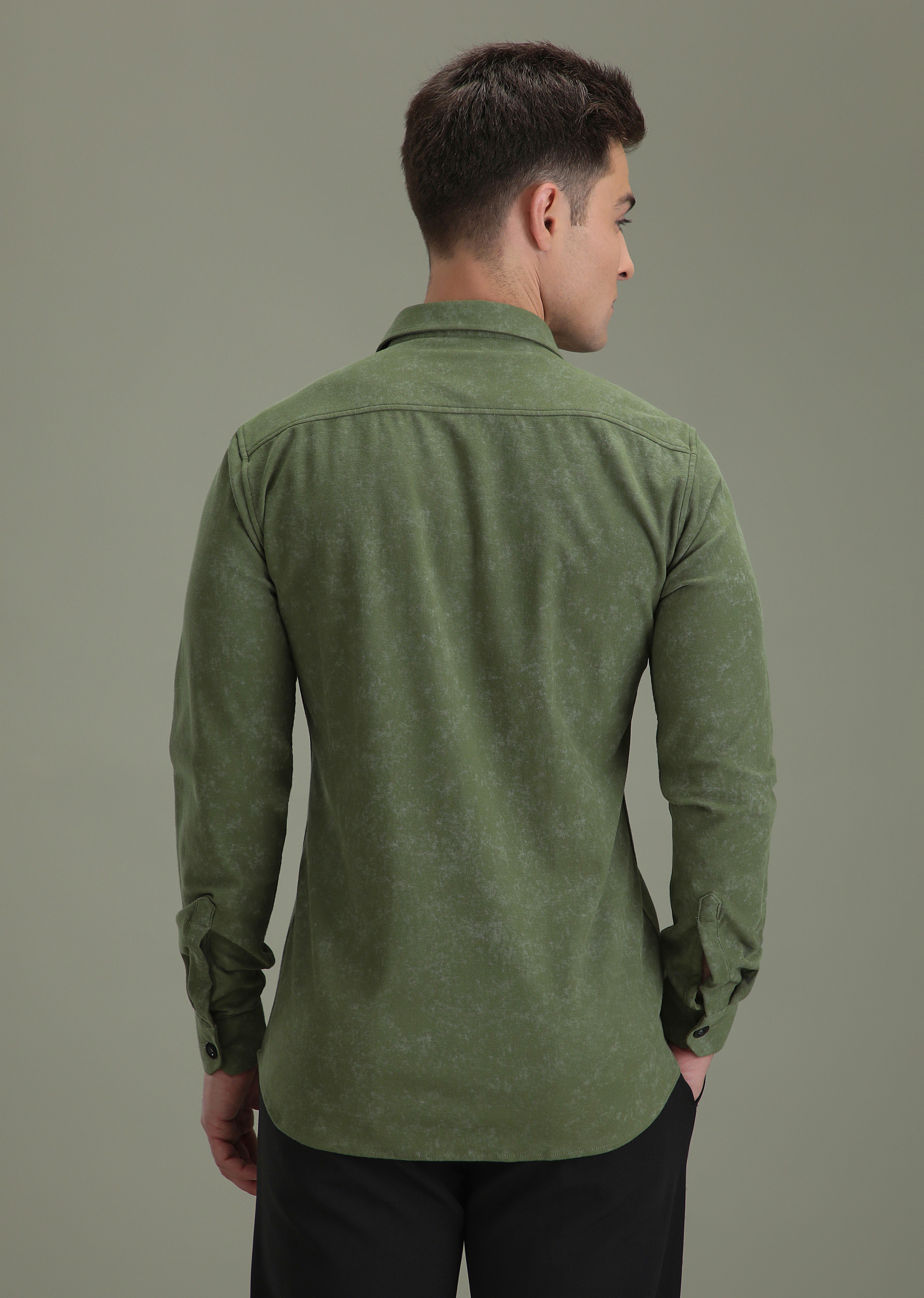 Dark Green Dye Shirt