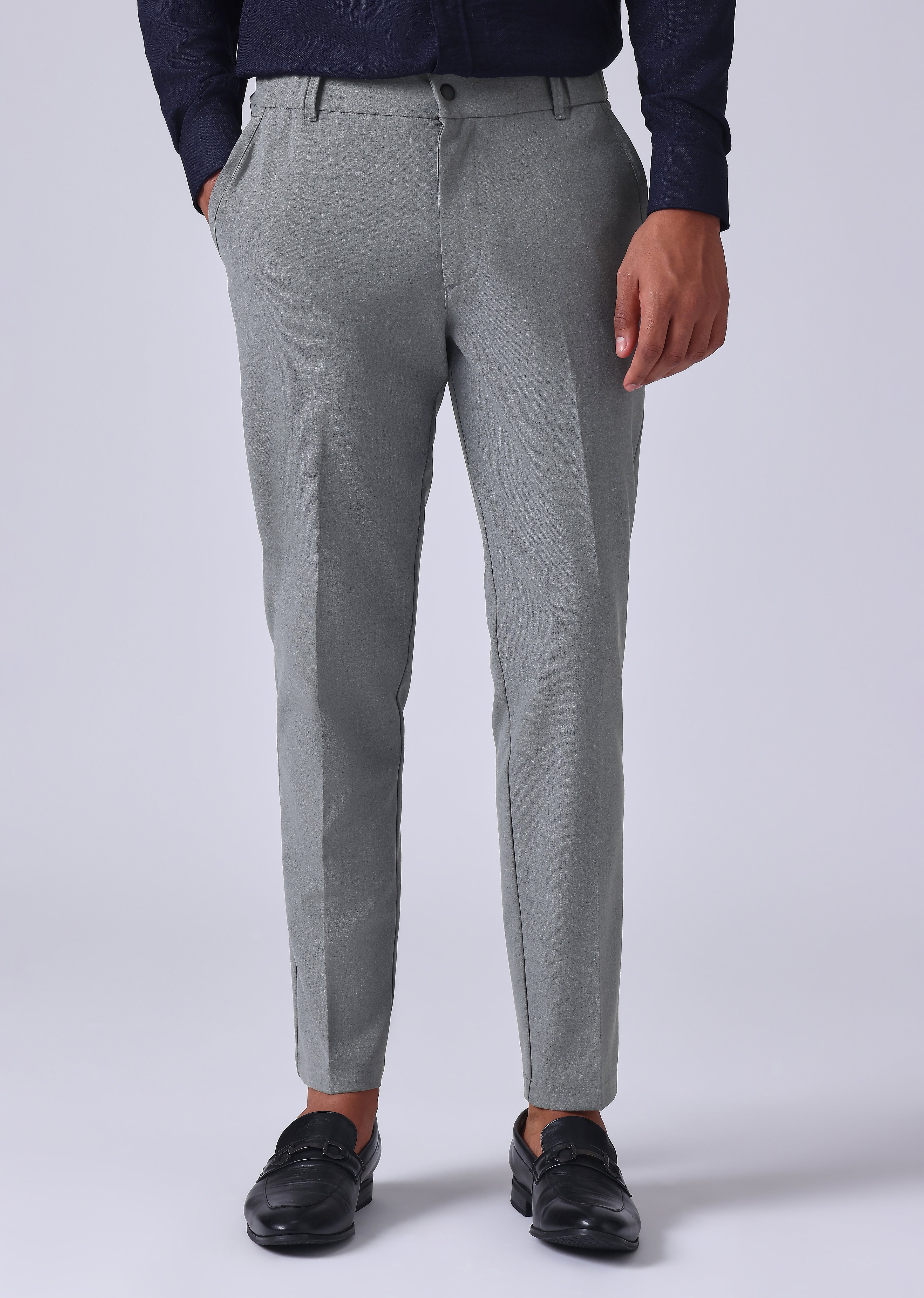 Dark Grey 8 Way Stretch Trousers