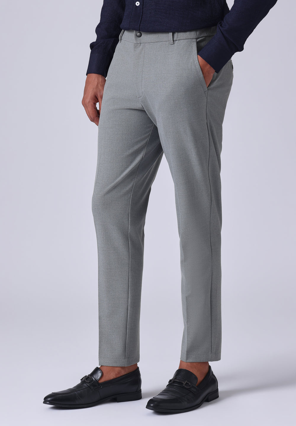 Dark Grey 8 Way Stretch Trousers