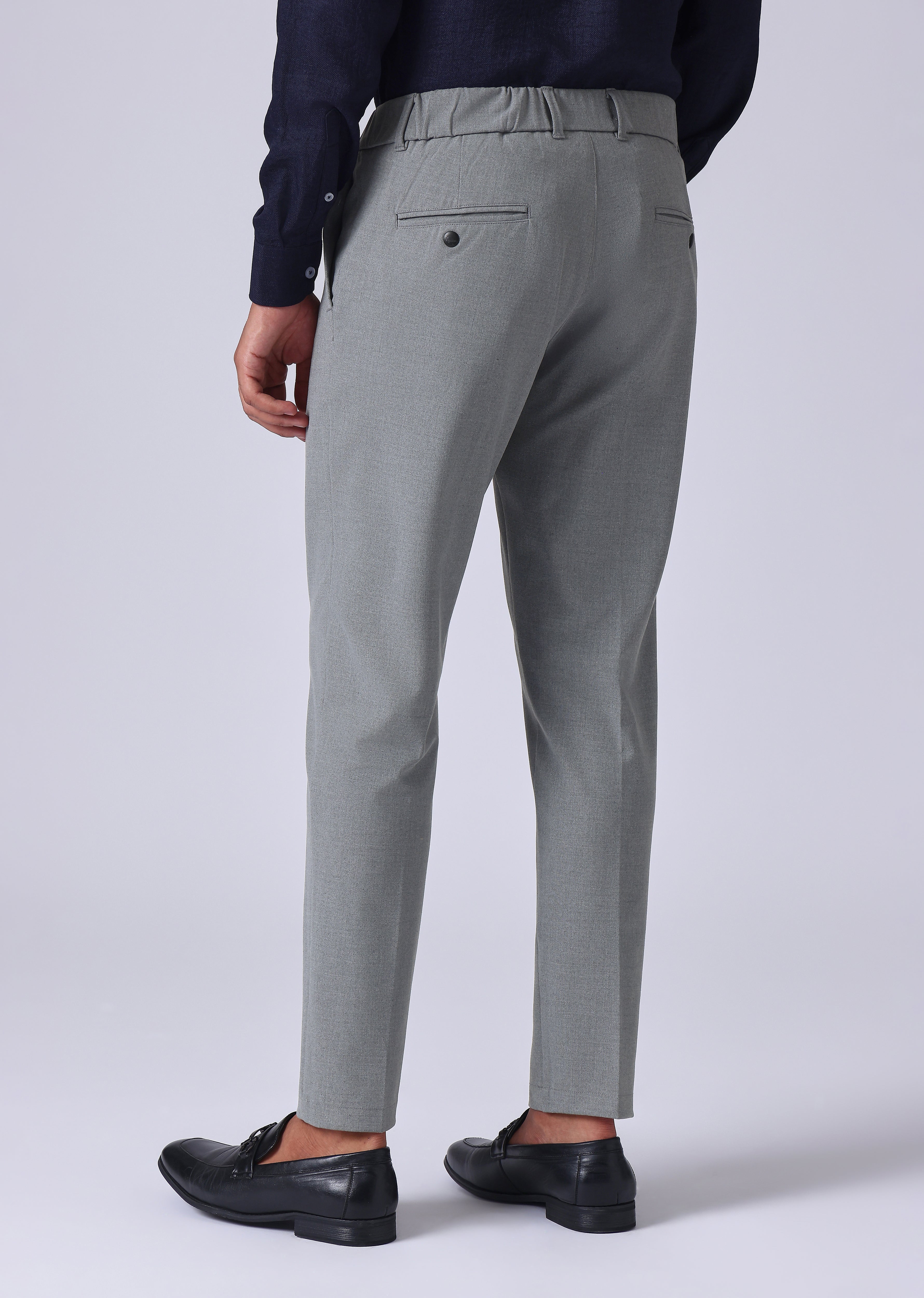 Dark Grey 8 Way Stretch Trousers