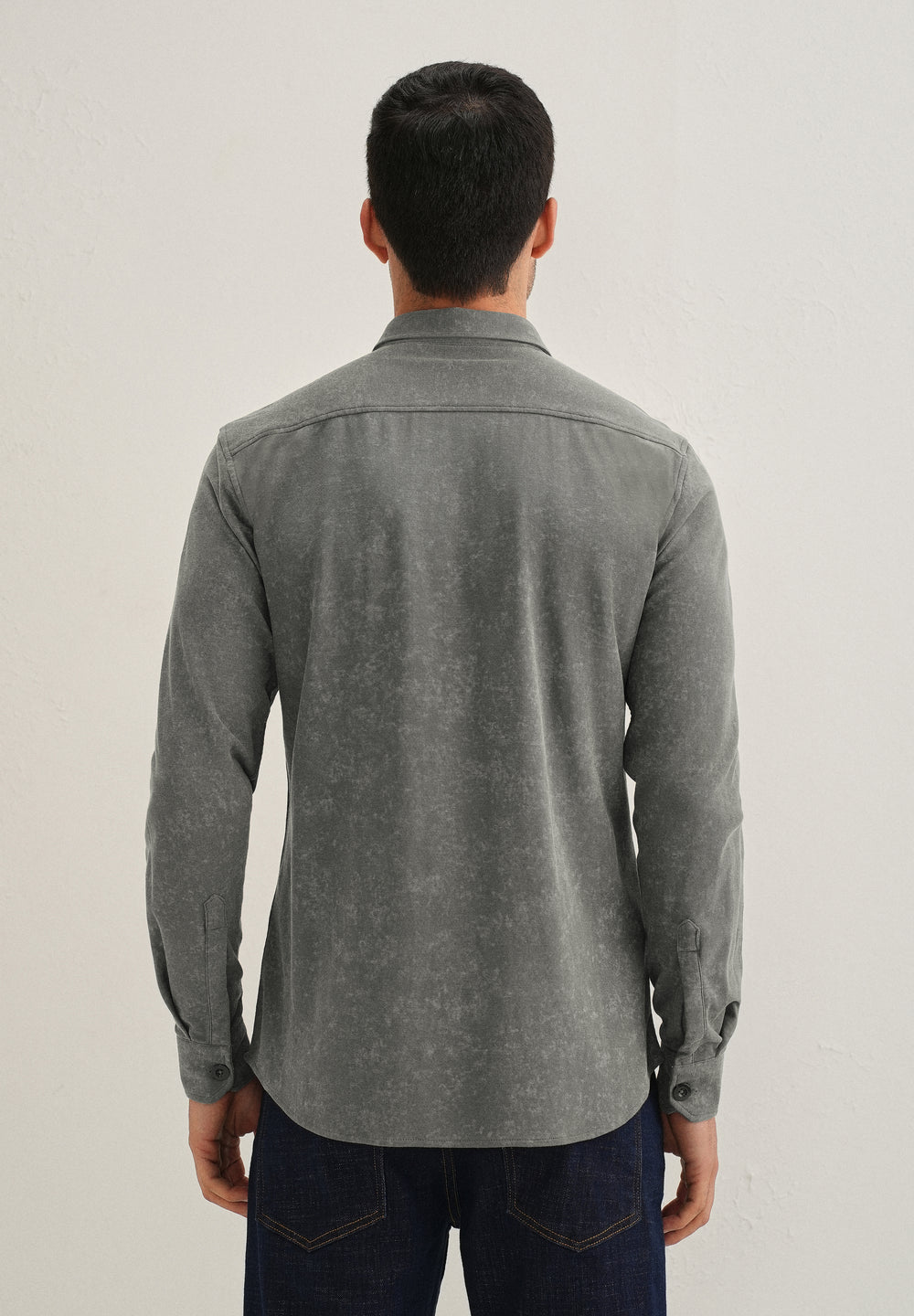 Dark Grey Knitted Shirt
