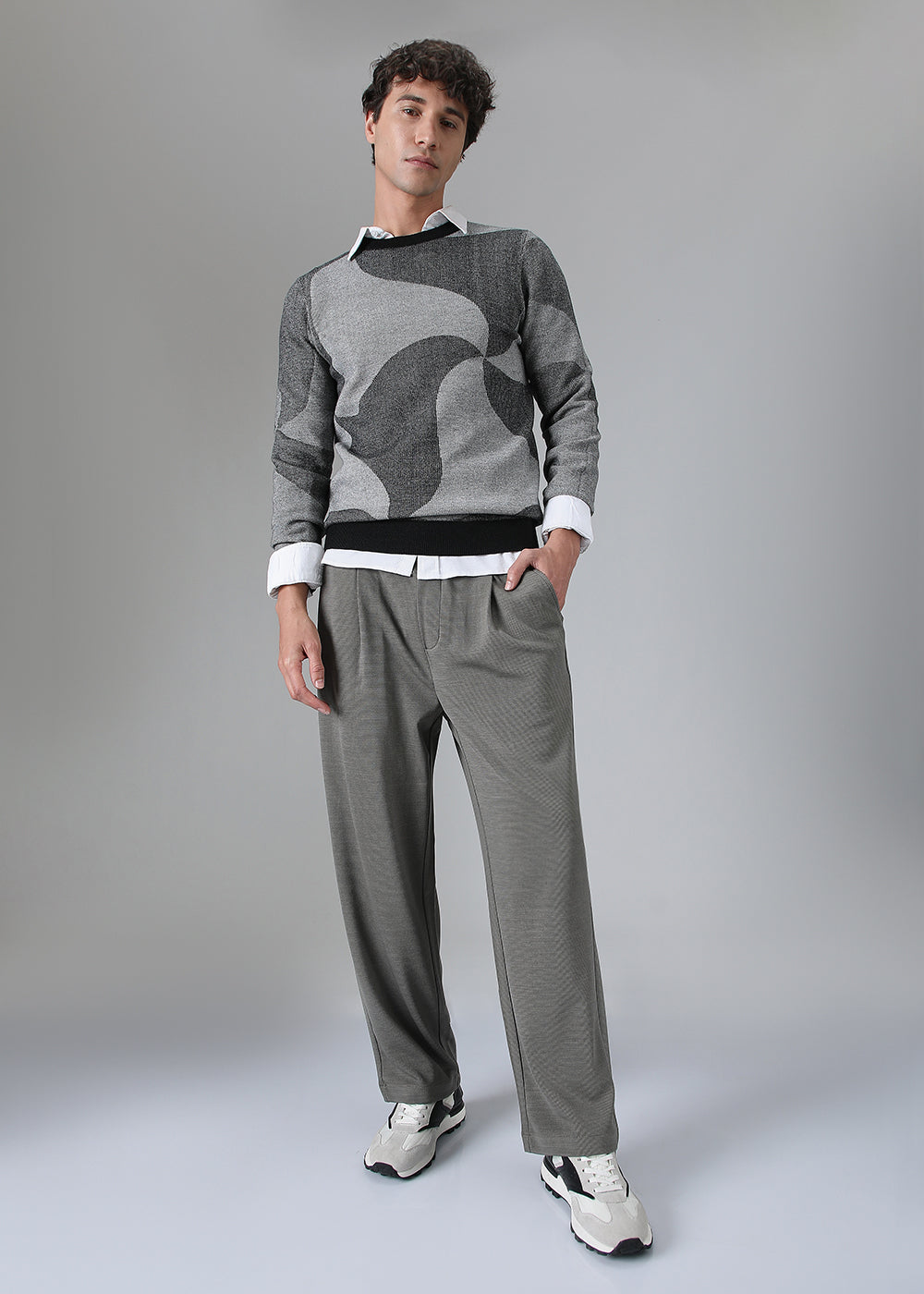 Dark Grey Korean Pants