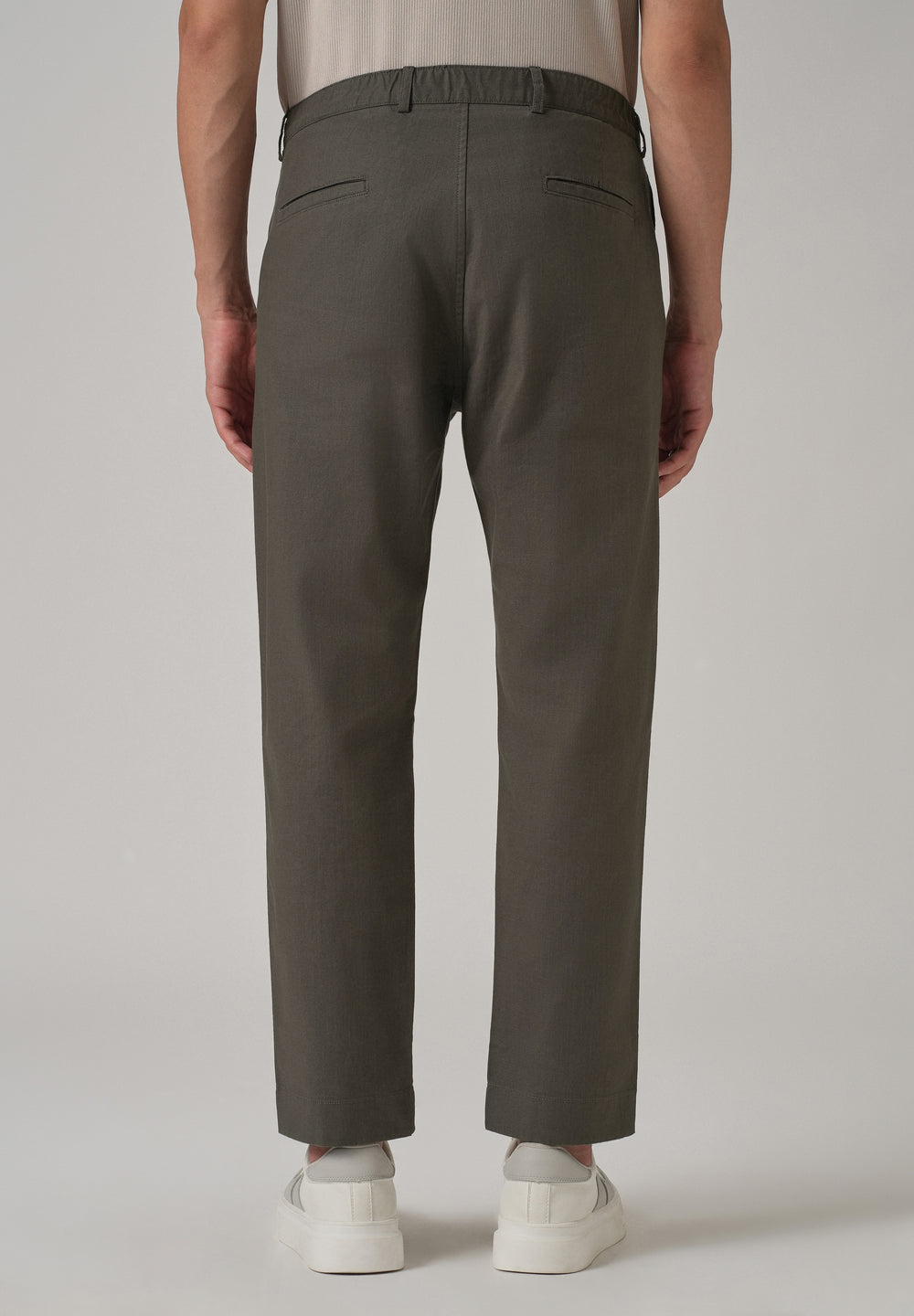 Dark Grey Cotton Trouser