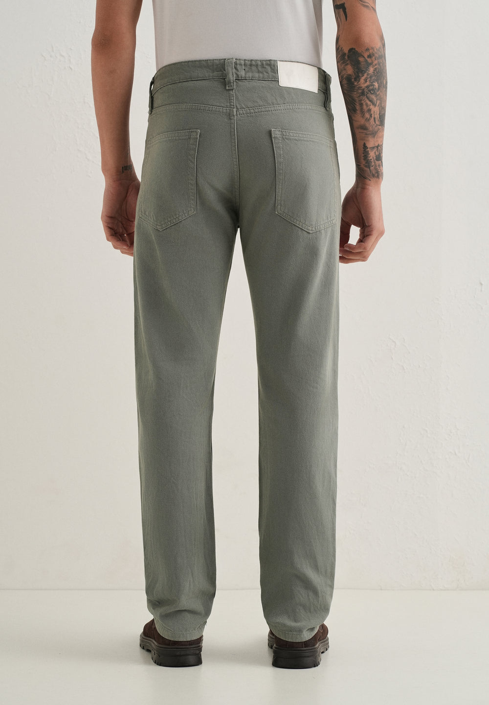 Dark Grey Regular Fit Denim