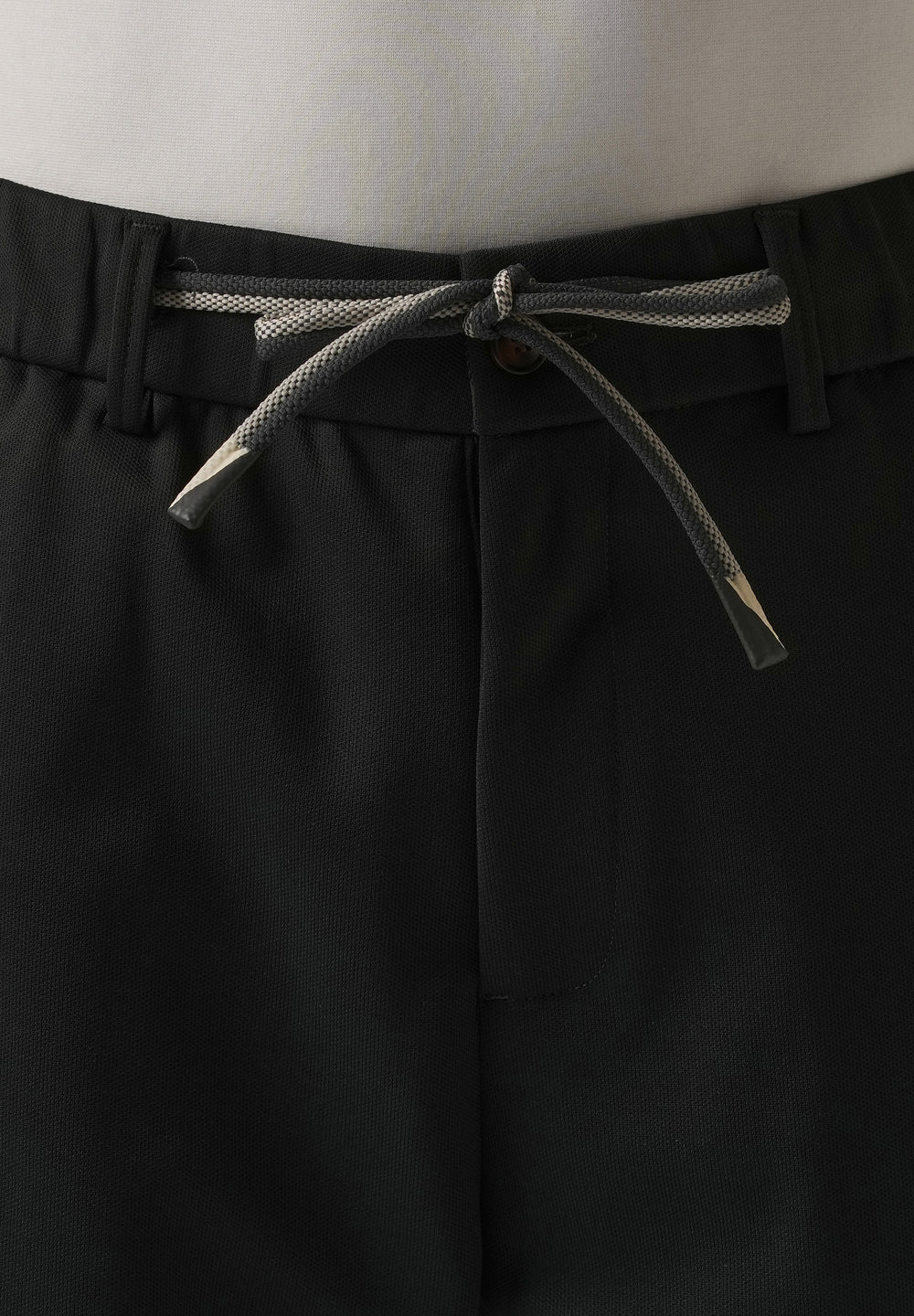Dark Grey Textured Stretch Pant