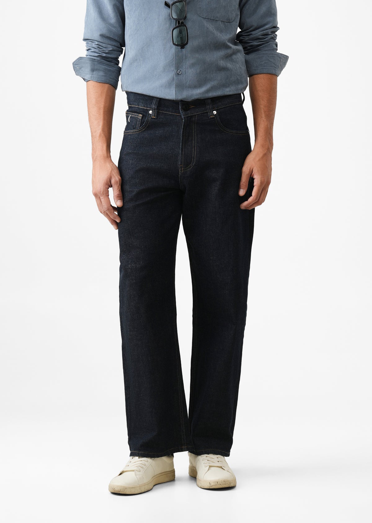 Dark Indigo Barrel Fit Jeans