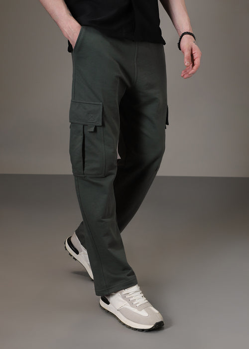 Dark Olive Cargo Joggers