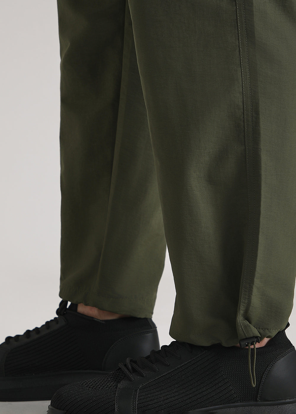 Dark Olive Relaxed Fit Track Pant