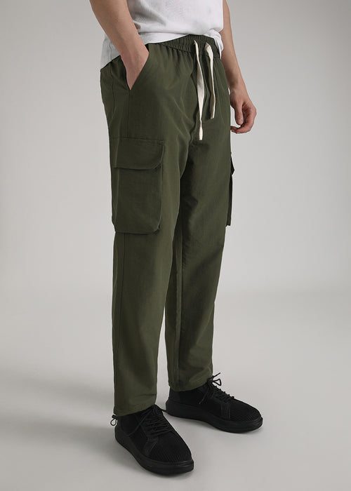 Dark Olive Relaxed Fit Track Pant