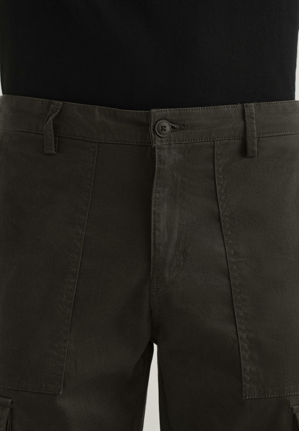 Dark Olive Zipper Cargo Pant
