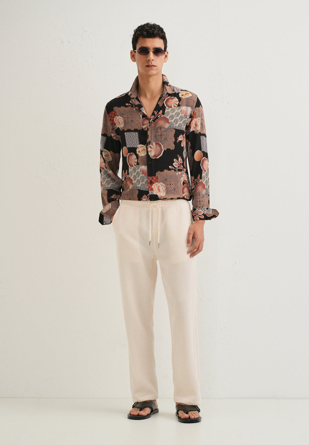 Dark Orange Feather Shirt