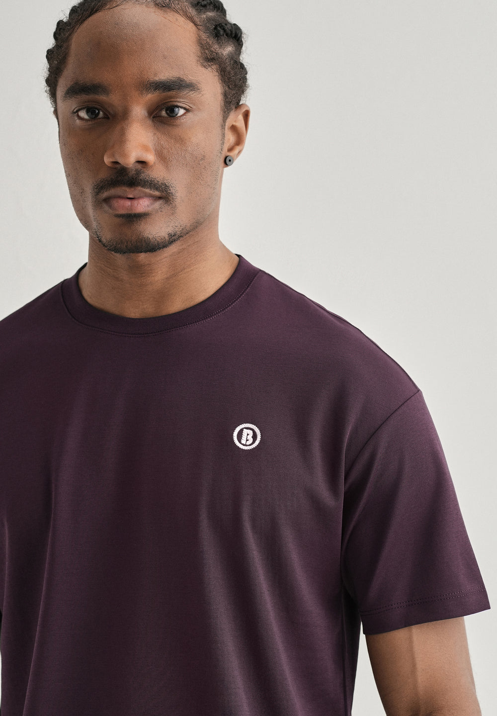 Dark Purple Crew Neck T-shirt