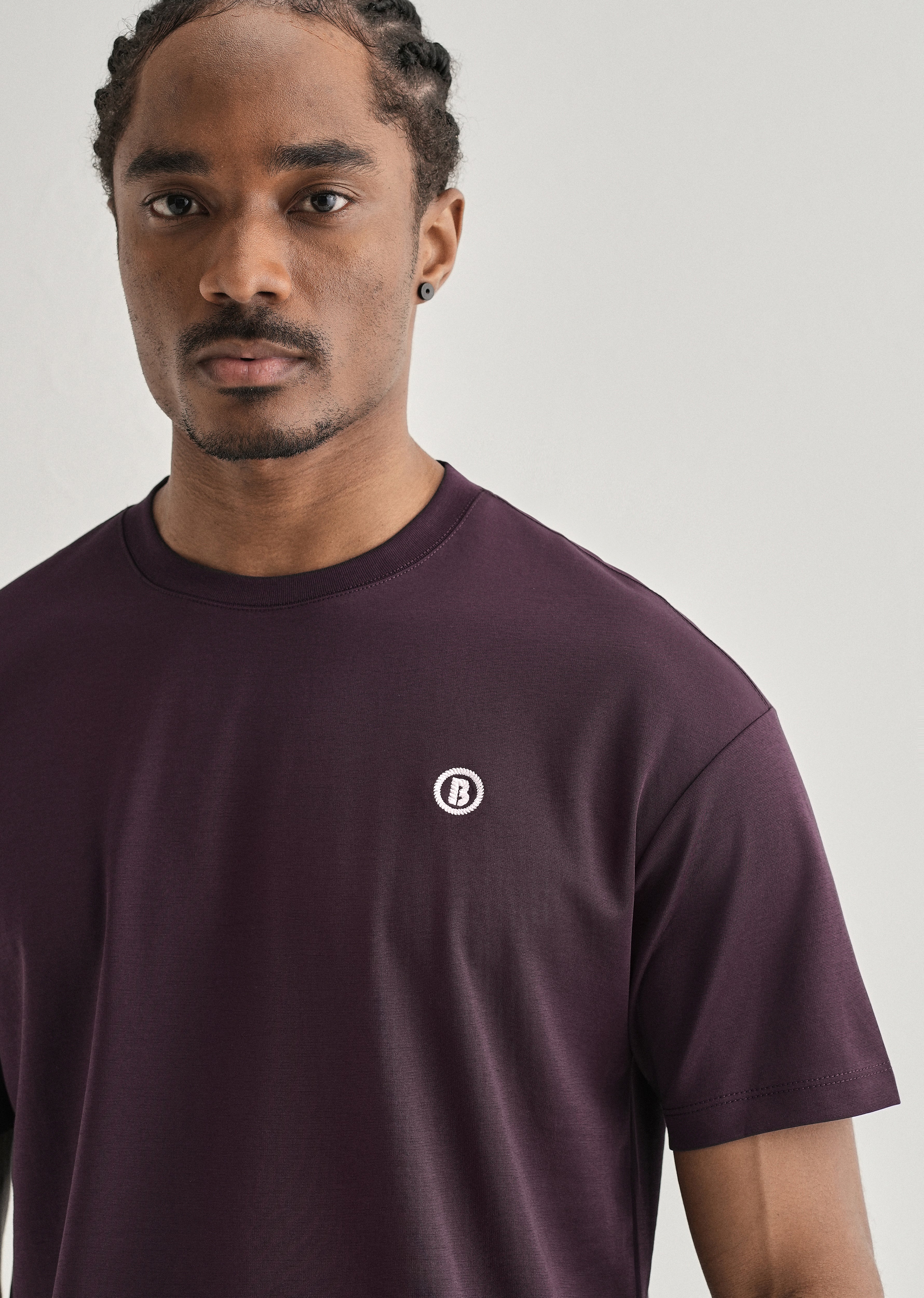 Dark Purple Crew Neck T-shirt