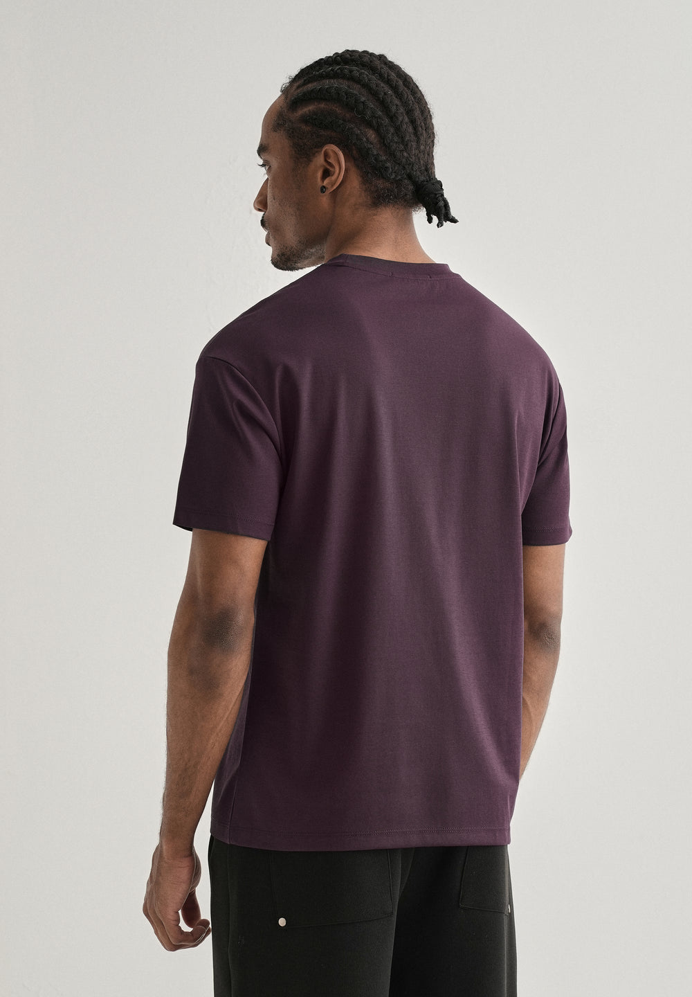 Dark Purple Crew Neck T-shirt