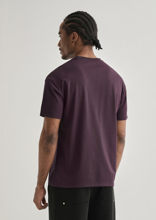 Dark Purple Crew Neck T-shirt