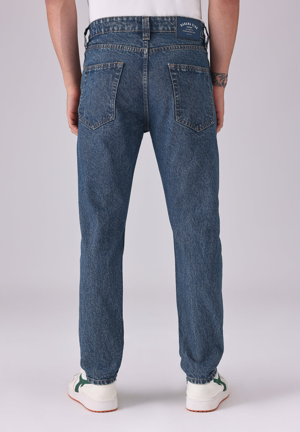 Dark Wash Carrot Fit Jeans