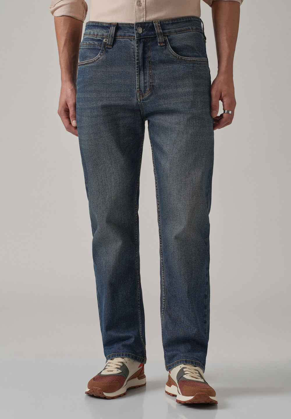 Dark Wash Relaxed Fit Jeans