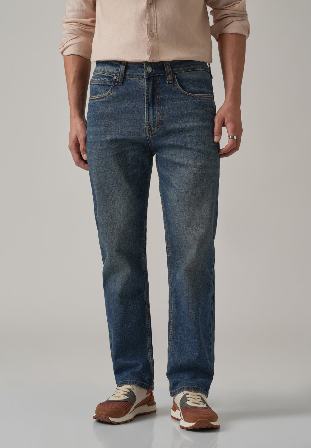 Dark Wash Relaxed Fit Jeans