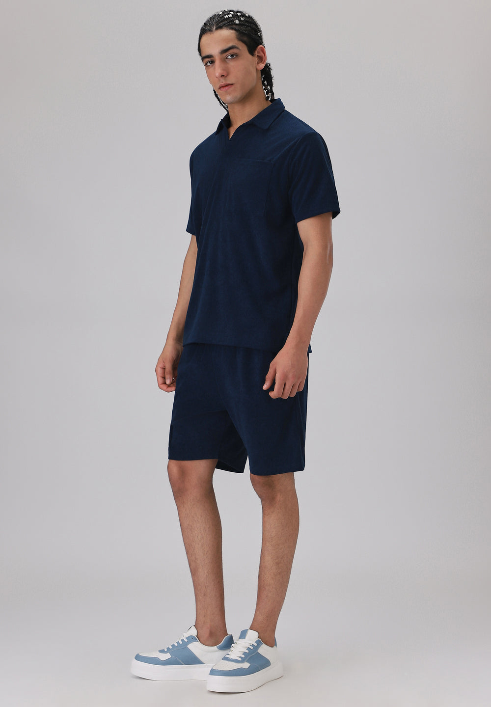 Dark Blue Knitted Co-ord Set