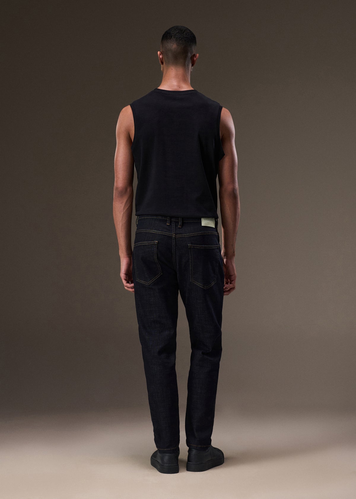 Dark Blue Mid Rise Carrot Fit Jeans