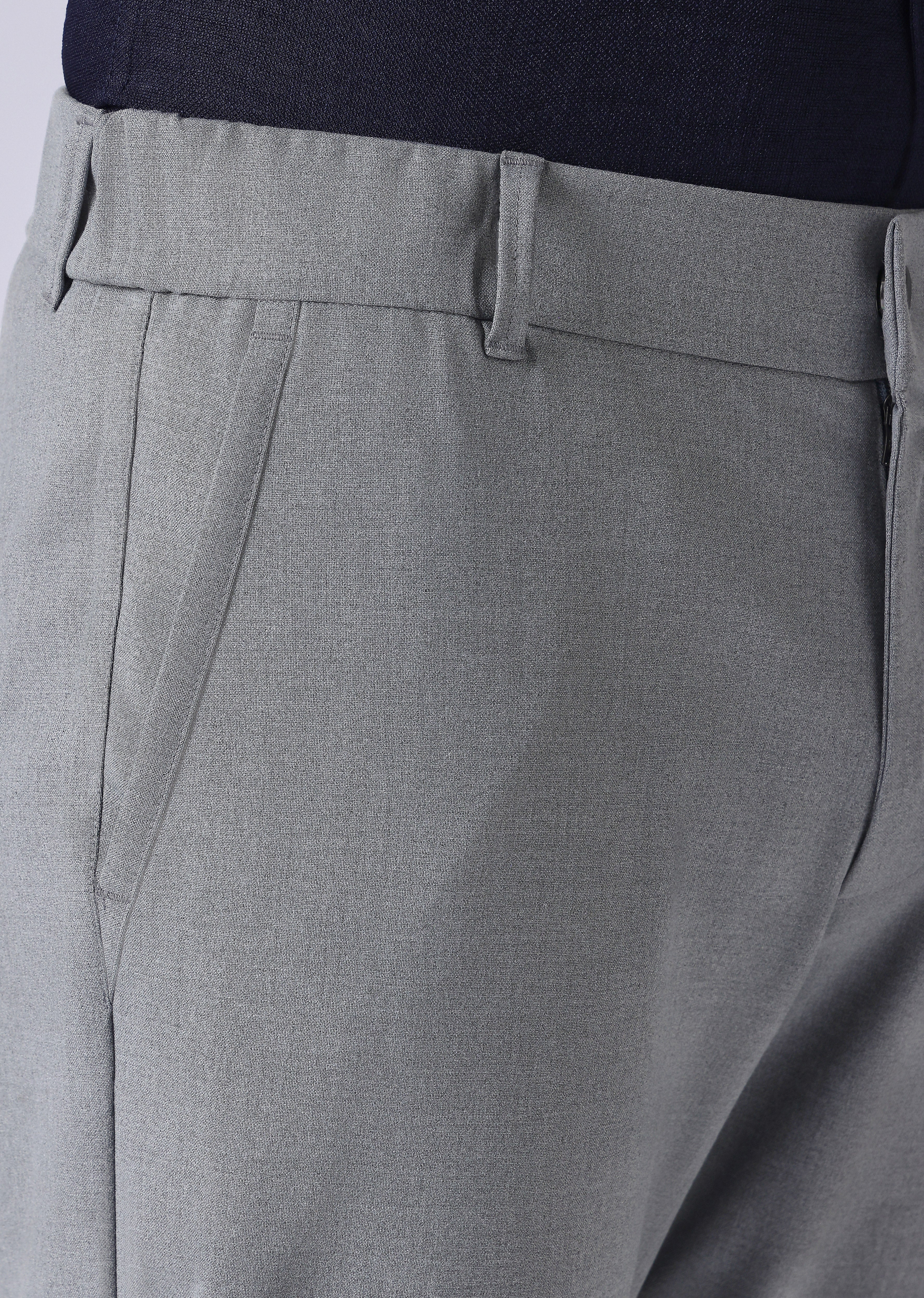 Dark Grey 8 Way Stretch Trousers