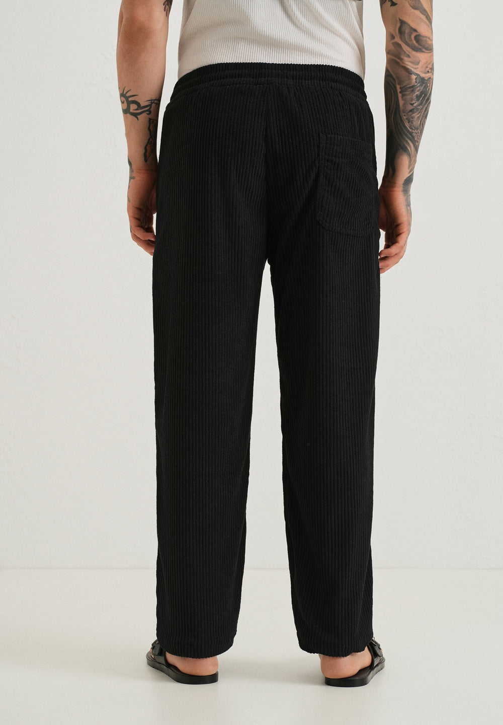 Deep Black Corduroy Pant