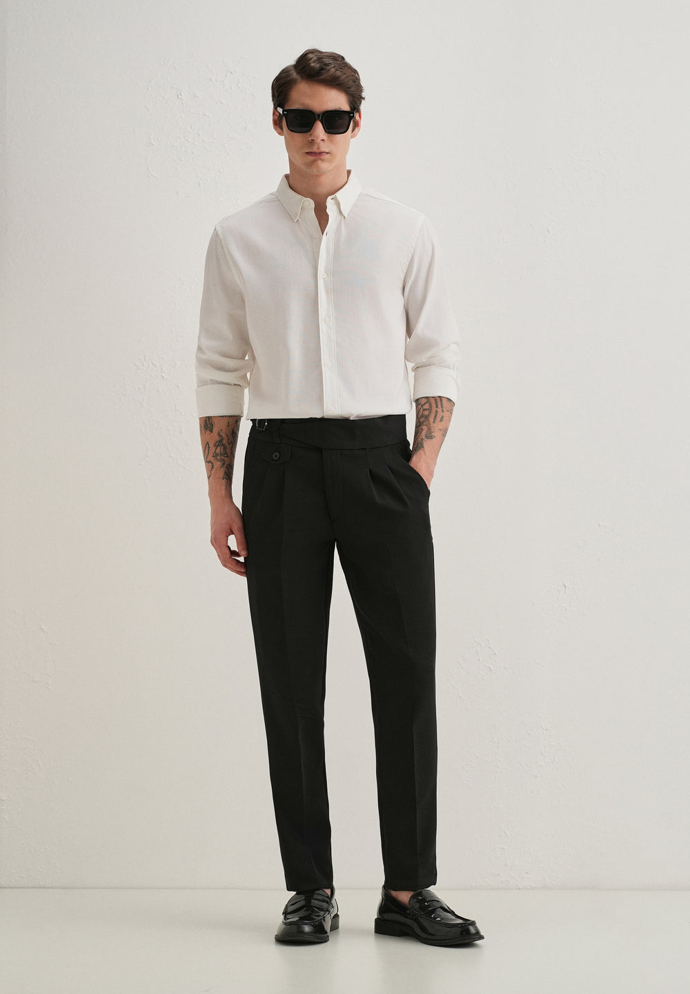 Deep Black Gurkha Pant